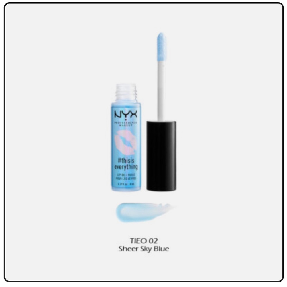 {Free with bundle} NYX Sheer Sky Blue Lip Gloss